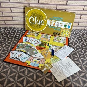 60's Parker Brothers "Clue" Detective Game - 1963 - Clue Boardgame
